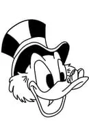 Donald Duck kleurplaat 1